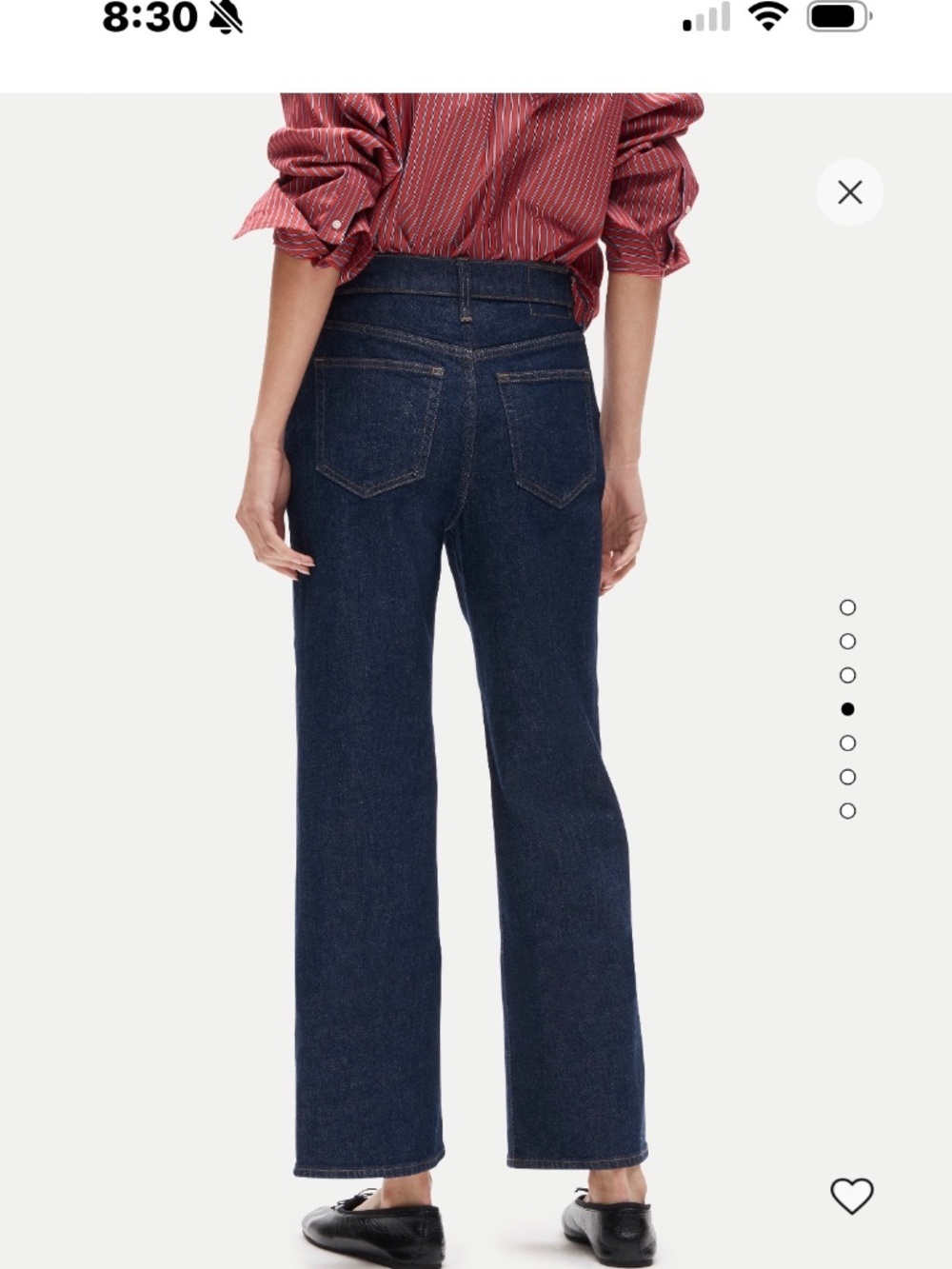 JCREW slim wide leg-Rinse wash - Picture 2 of 4